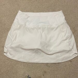 White athletic skirt